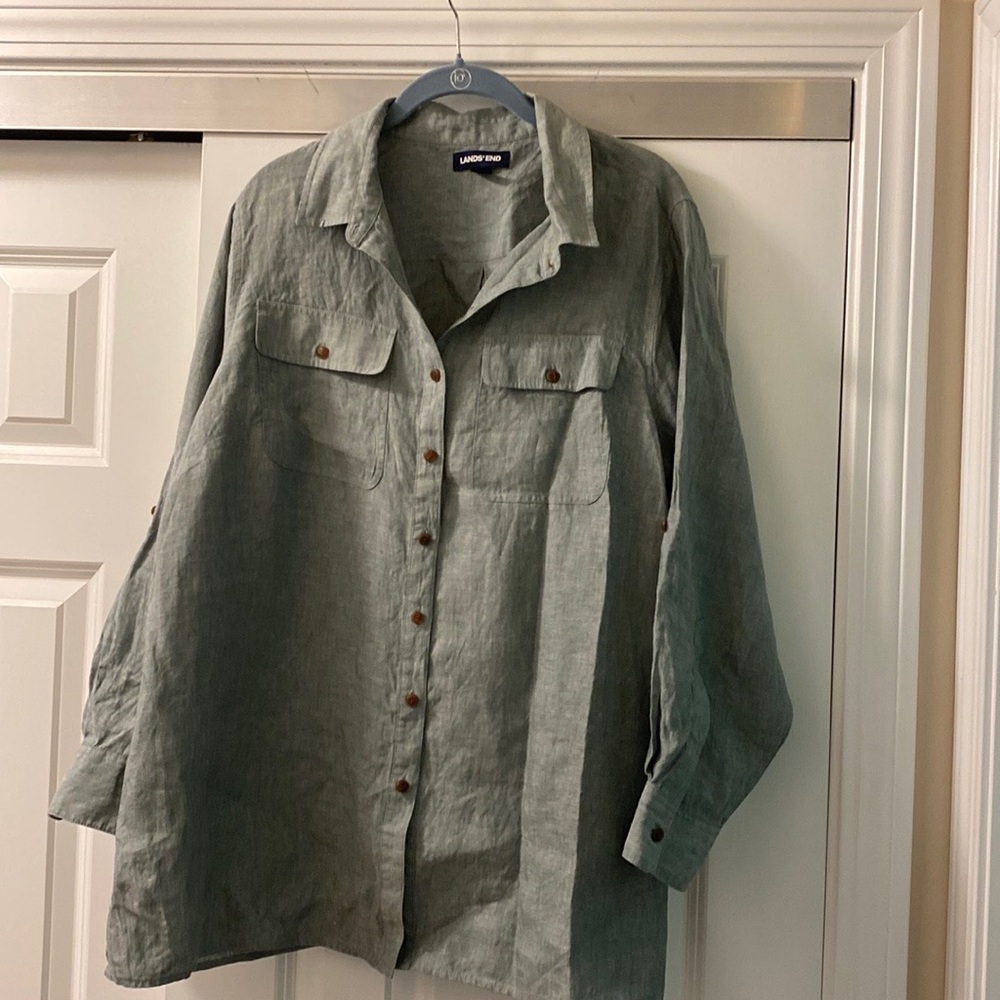 Linen Lands End shirt